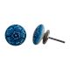 Sky Blue Flower Flat Knob